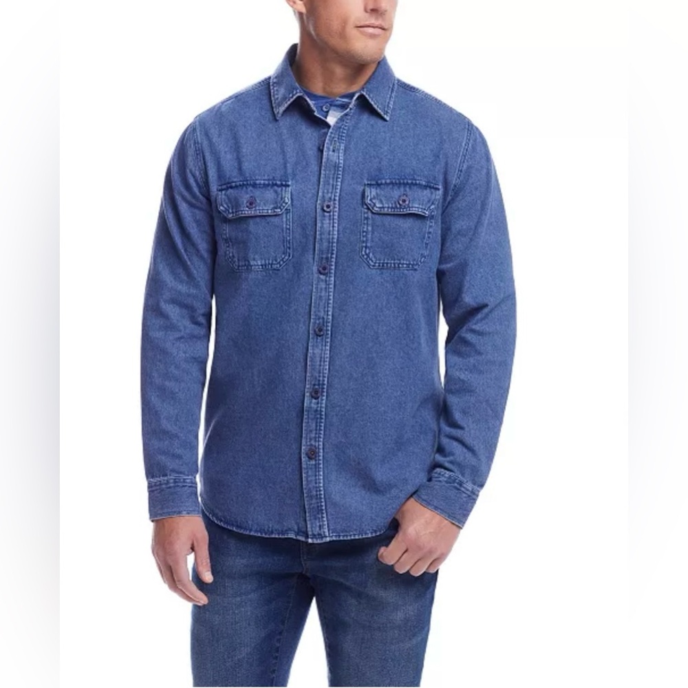 ☀️ WRANGLER Men’s Denim Button Shirt Jacket